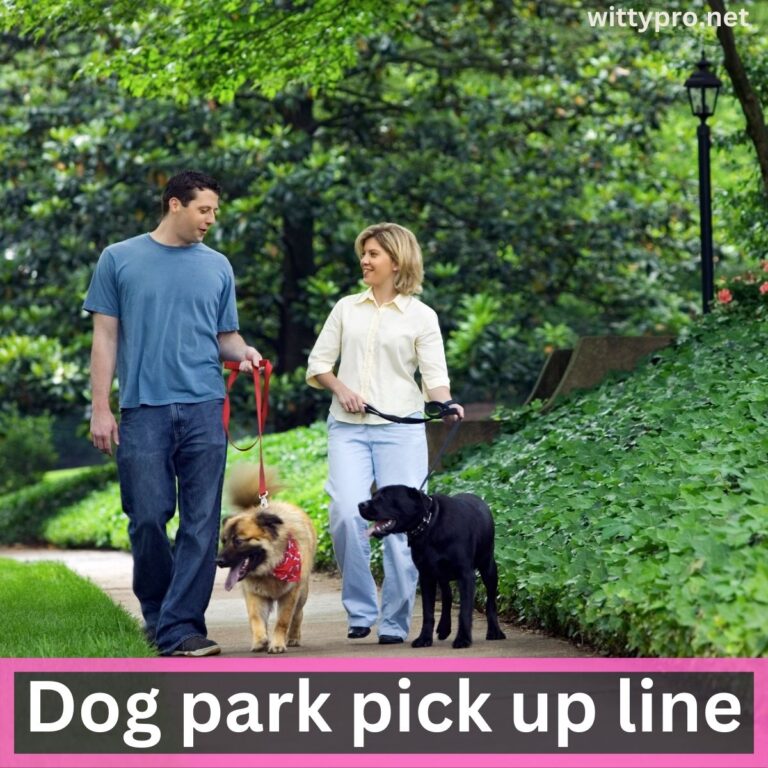 Dog park pick up line